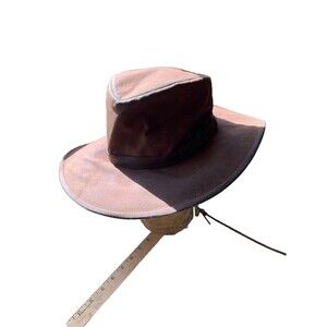Vtg Australia Outback Trading Company USA Aussie Bushman Neckflap Hat MED Used